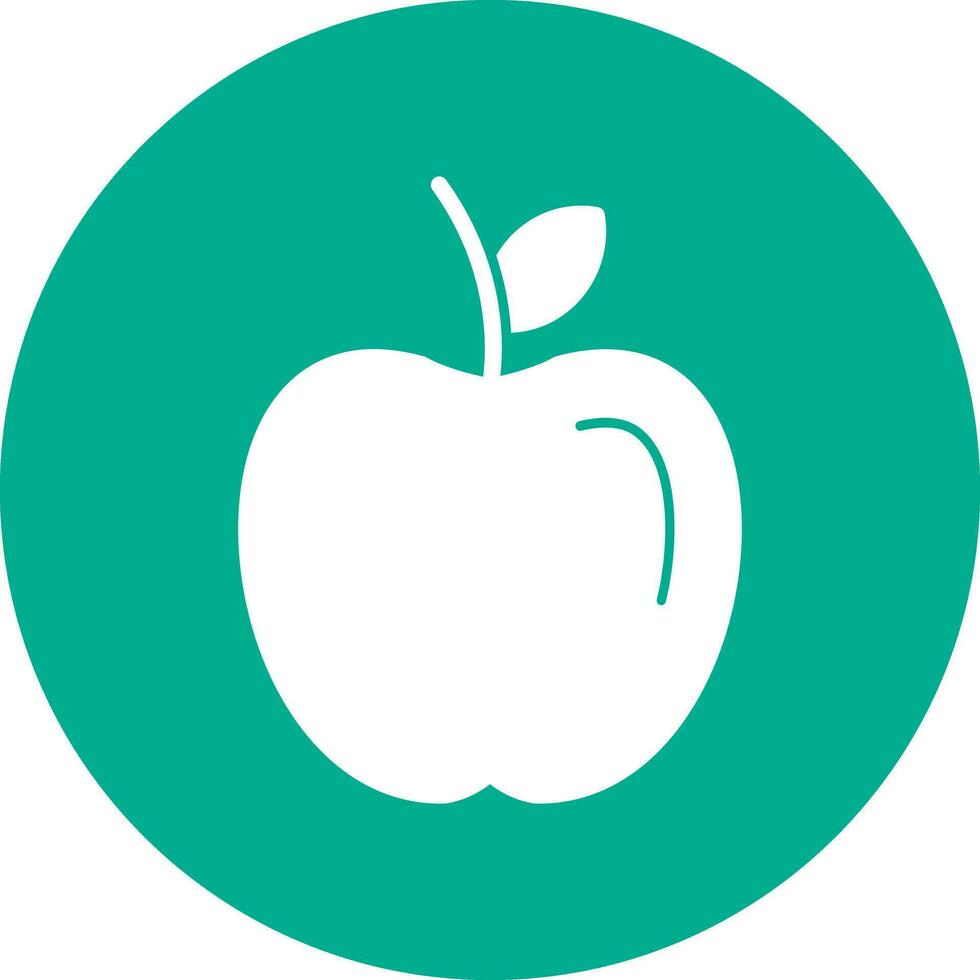 manzana Fruta vector icono diseño