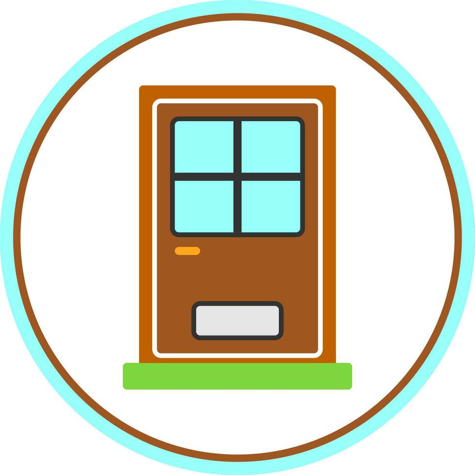 Front Door Vector Icon Design