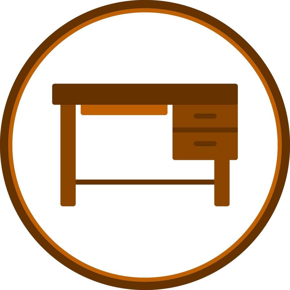 Pc Table Vector Icon Design