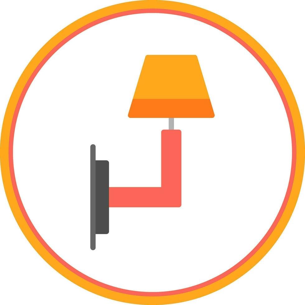 Wall Light Vector Icon Design