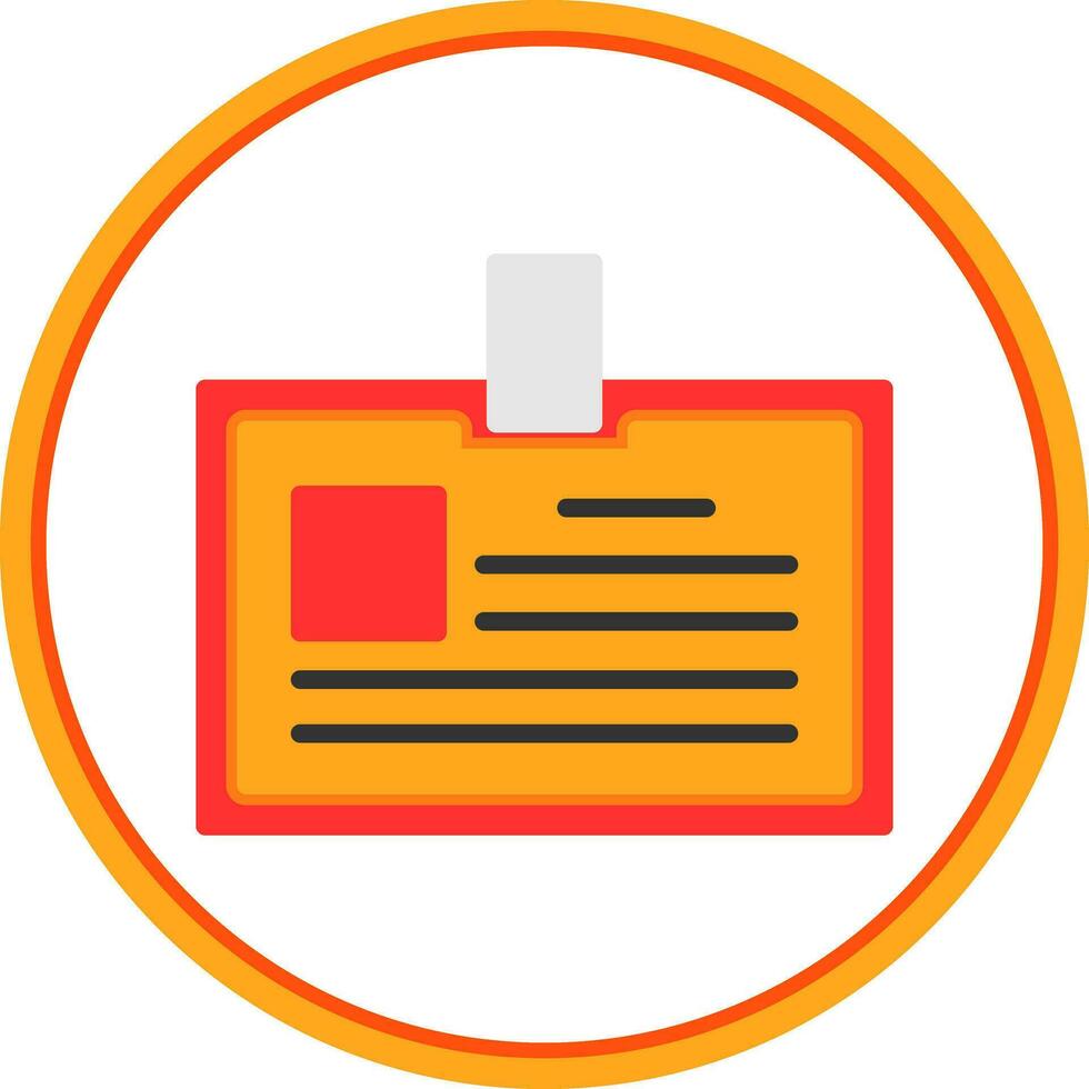 Identification card Vector Icon Design