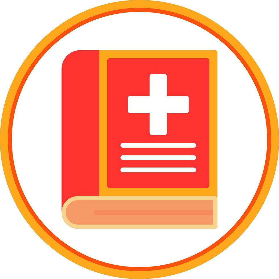 Medical book Vector Icon Design