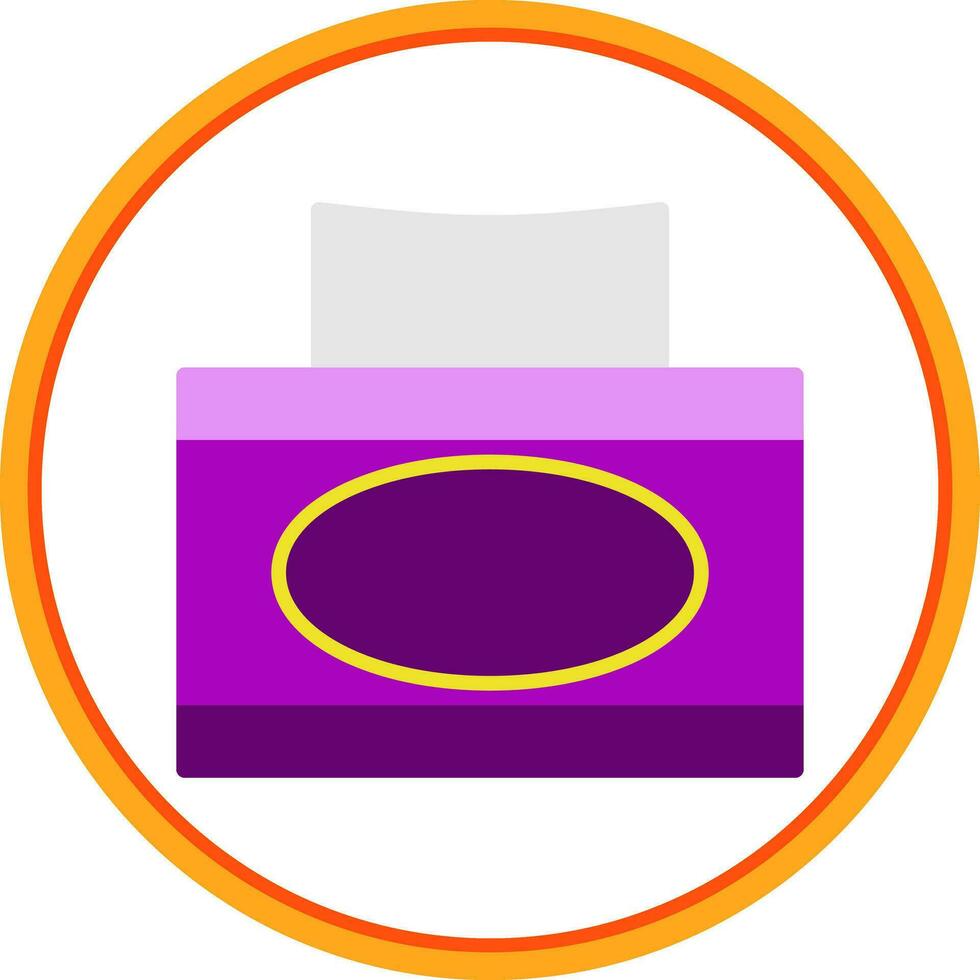 Tissue box Vector Icon Design
