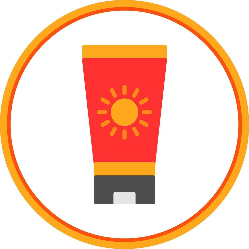 Sun block Vector Icon Design
