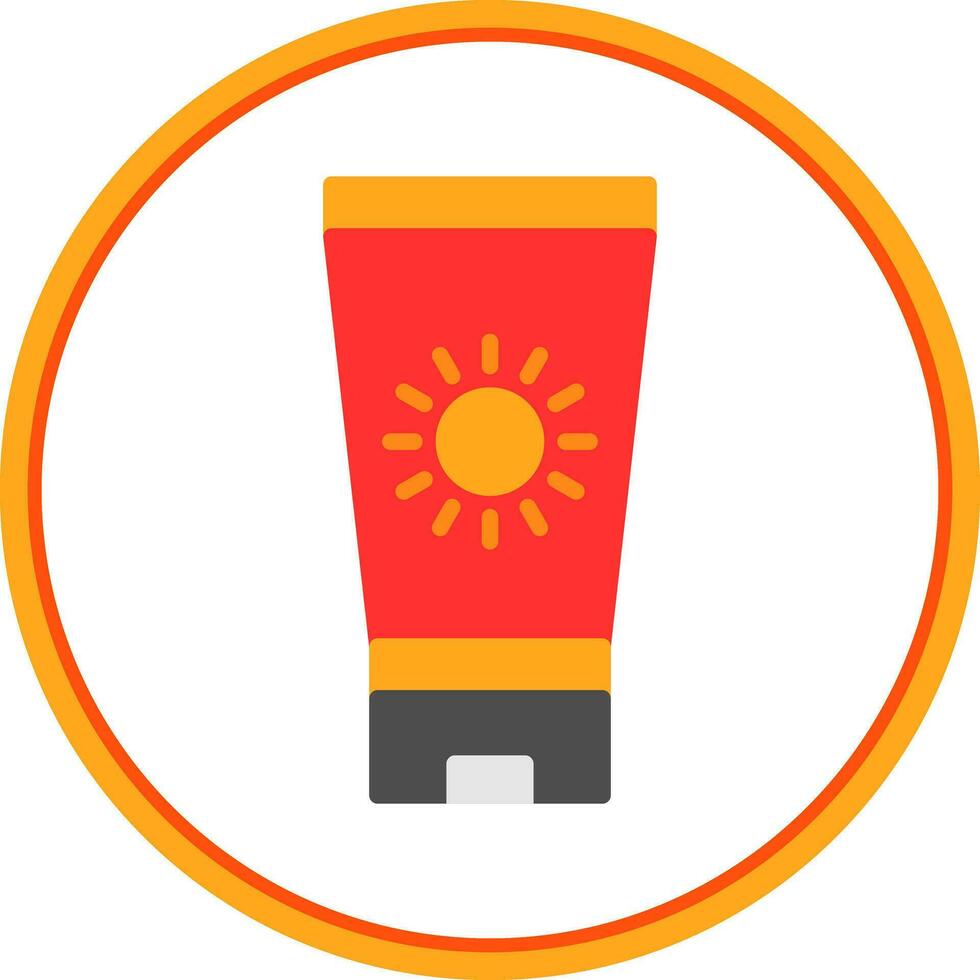 Sun block Vector Icon Design