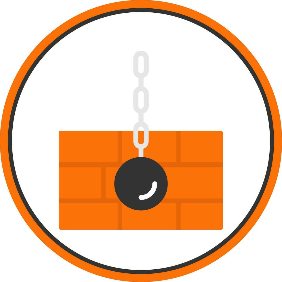 Wrecking ball Vector Icon Design