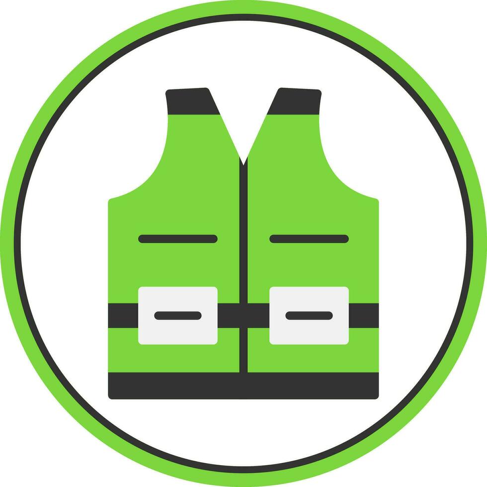 High visibility vest Vector Icon Design