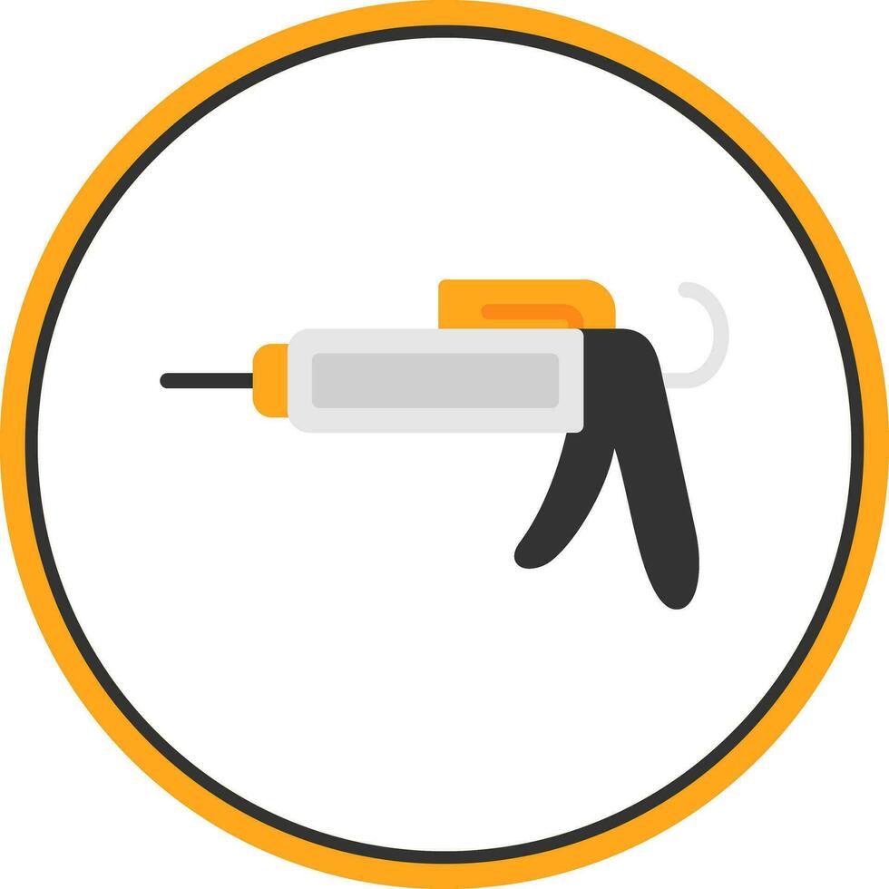 Caulk gun Vector Icon Design