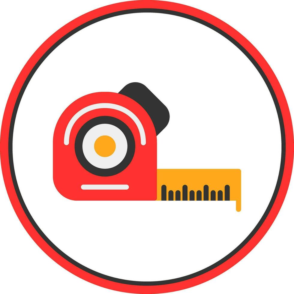 Measuring tape Vector Icon Design