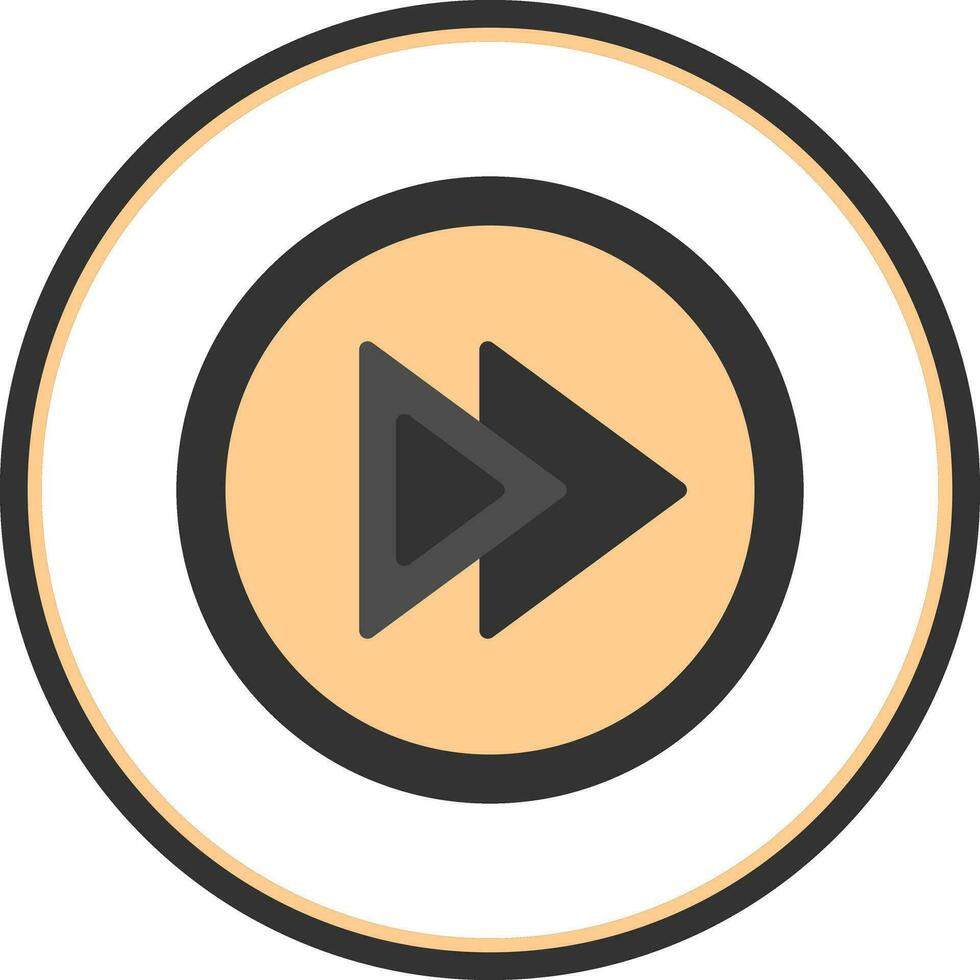 Fast Forward Vector Icon Design