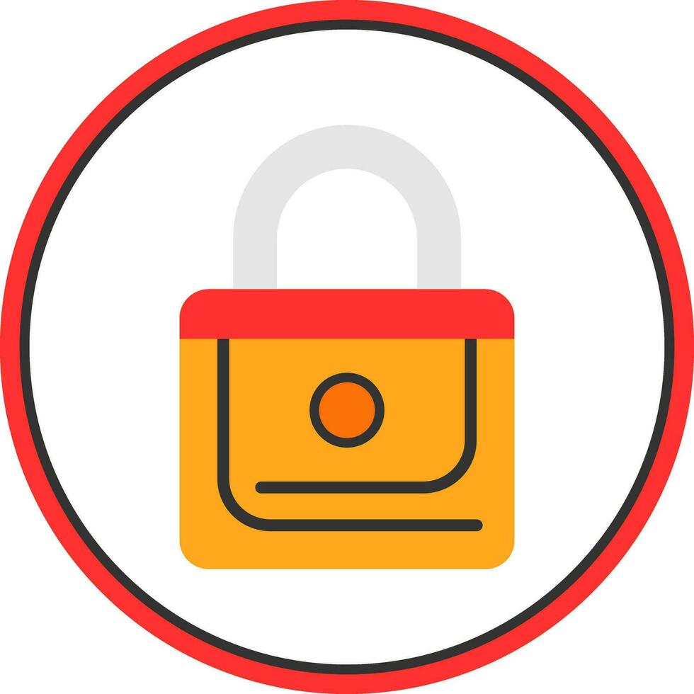 Locked Vector Icon Design