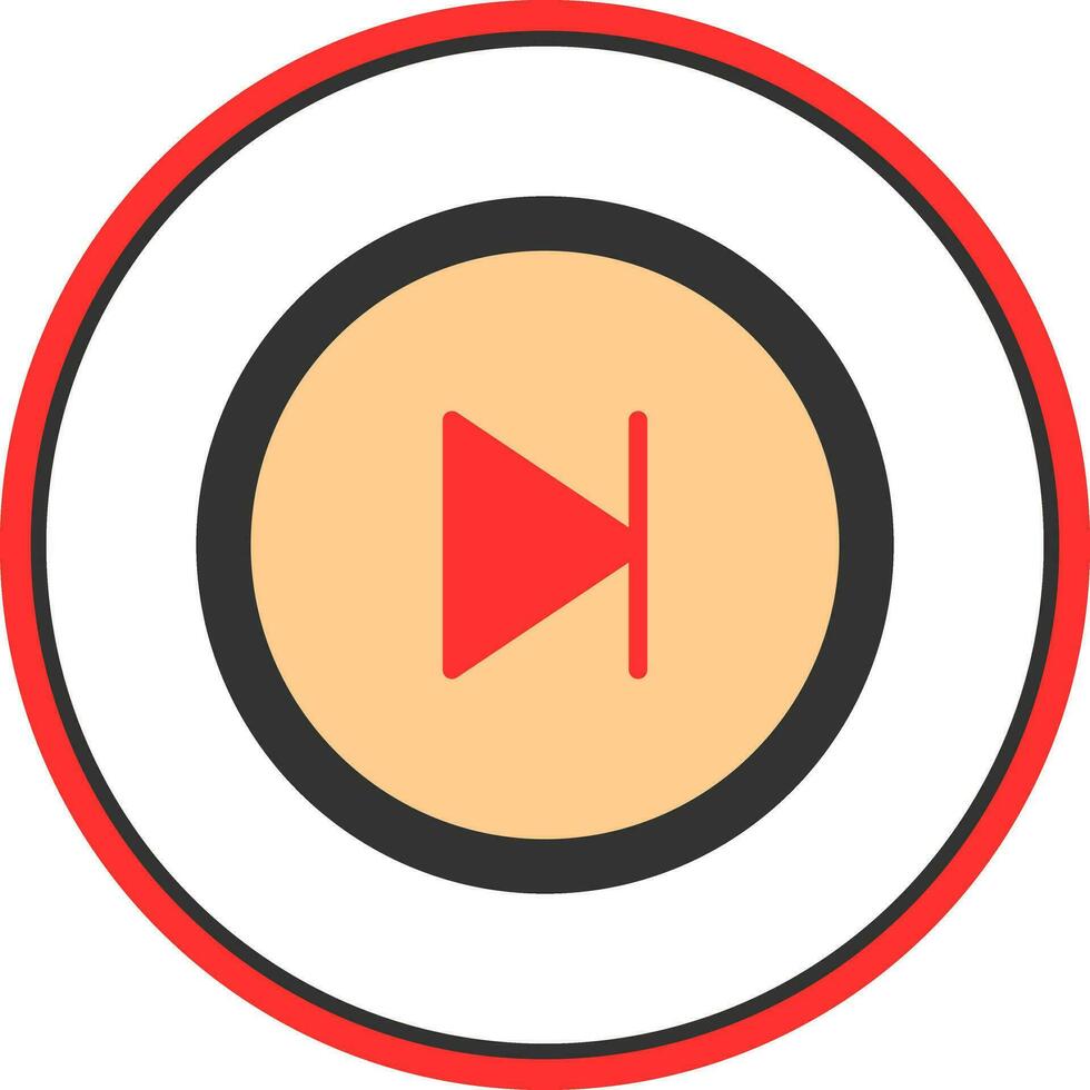 Skip Vector Icon Design