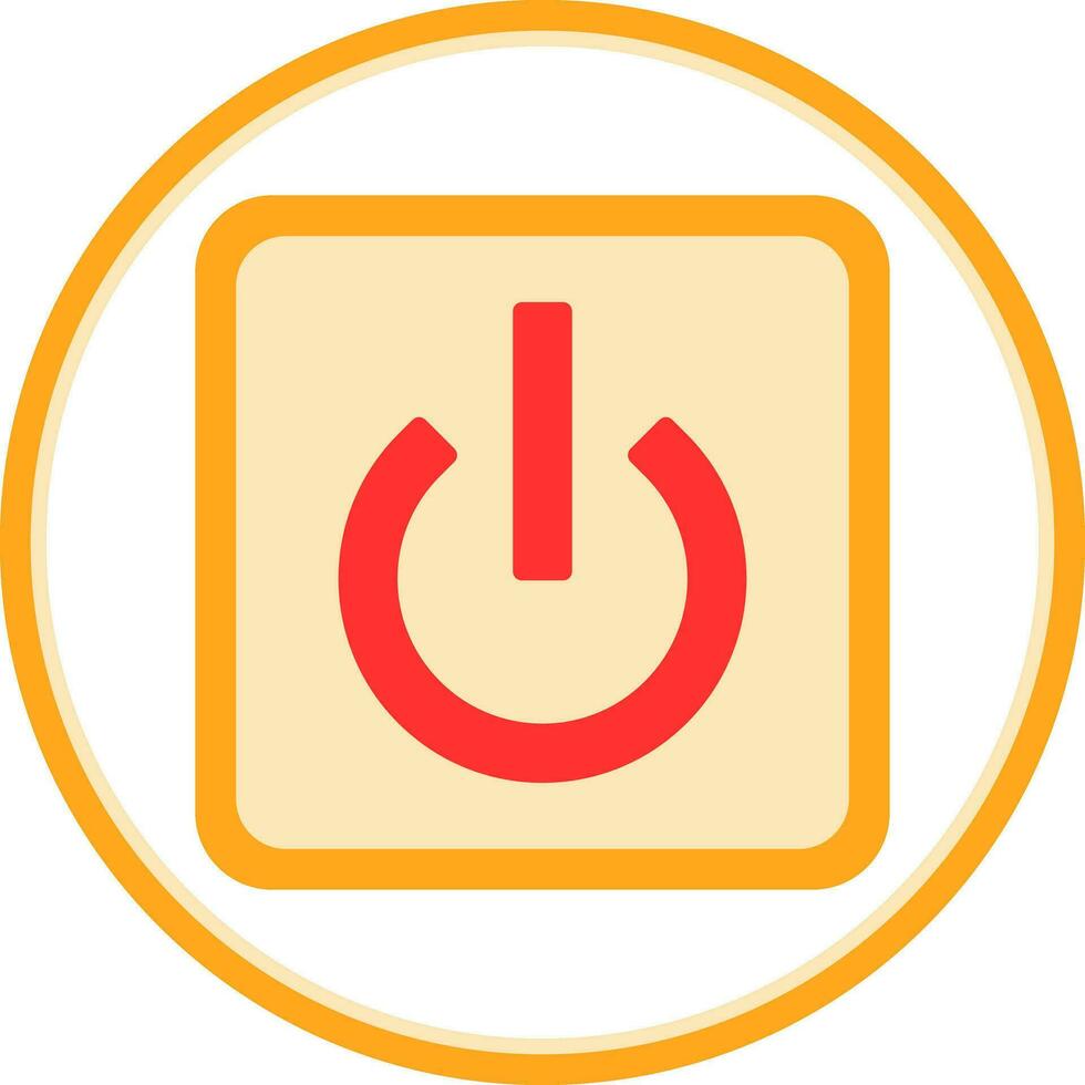 Power Button Off Vector Icon Design