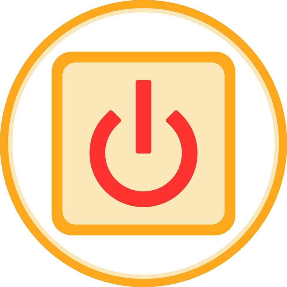 Power Button Off Vector Icon Design