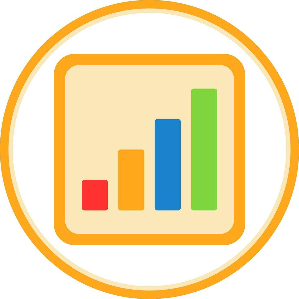 Signal Bars Vector Icon Design