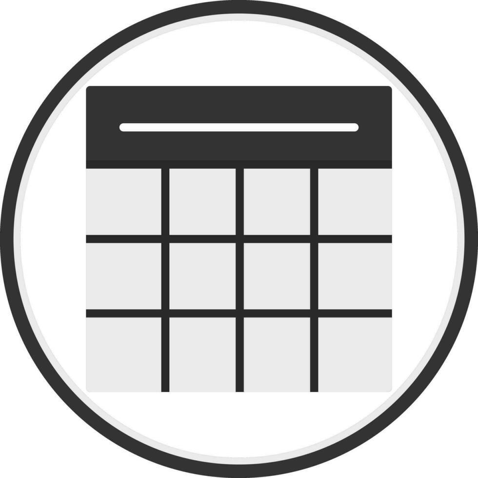 Table Grid Vector Icon Design