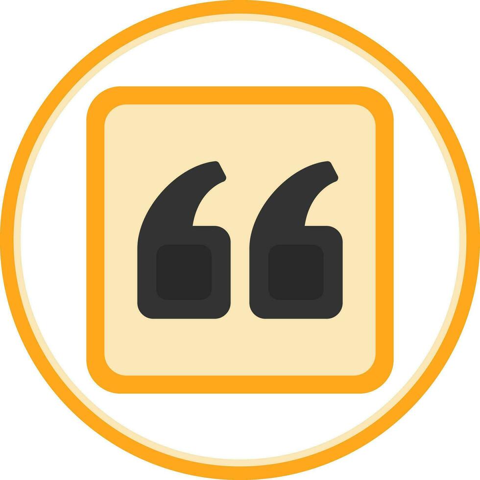 Quote Left Vector Icon Design