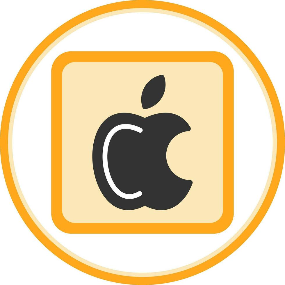 manzana logo vector icono diseño