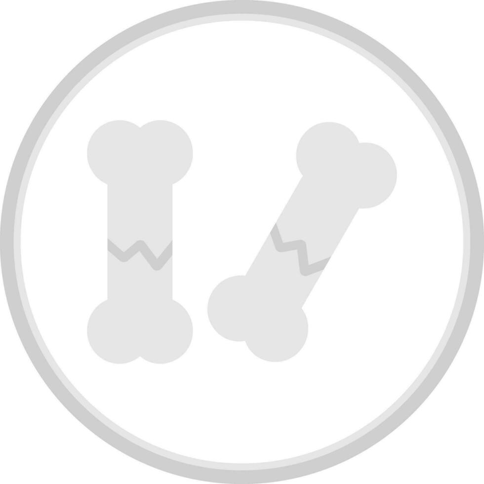 Broken bone Vector Icon Design