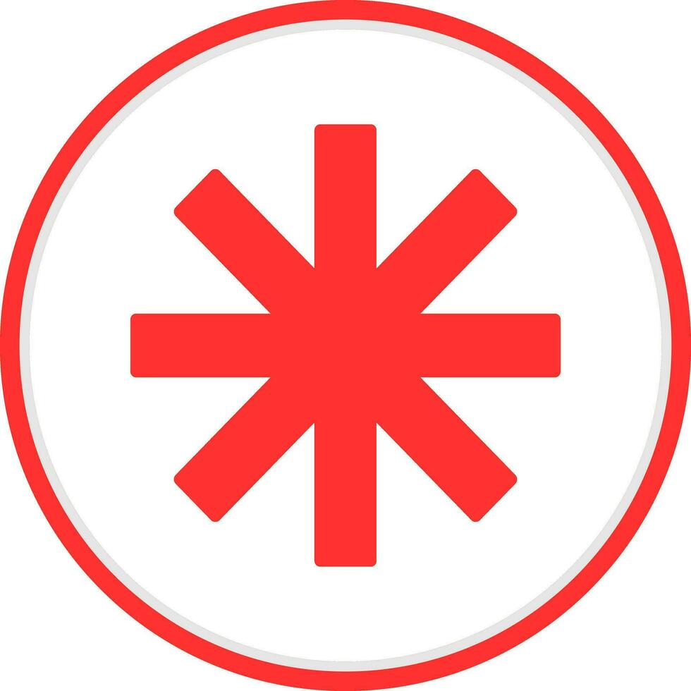 Asterisk Vector Icon Design