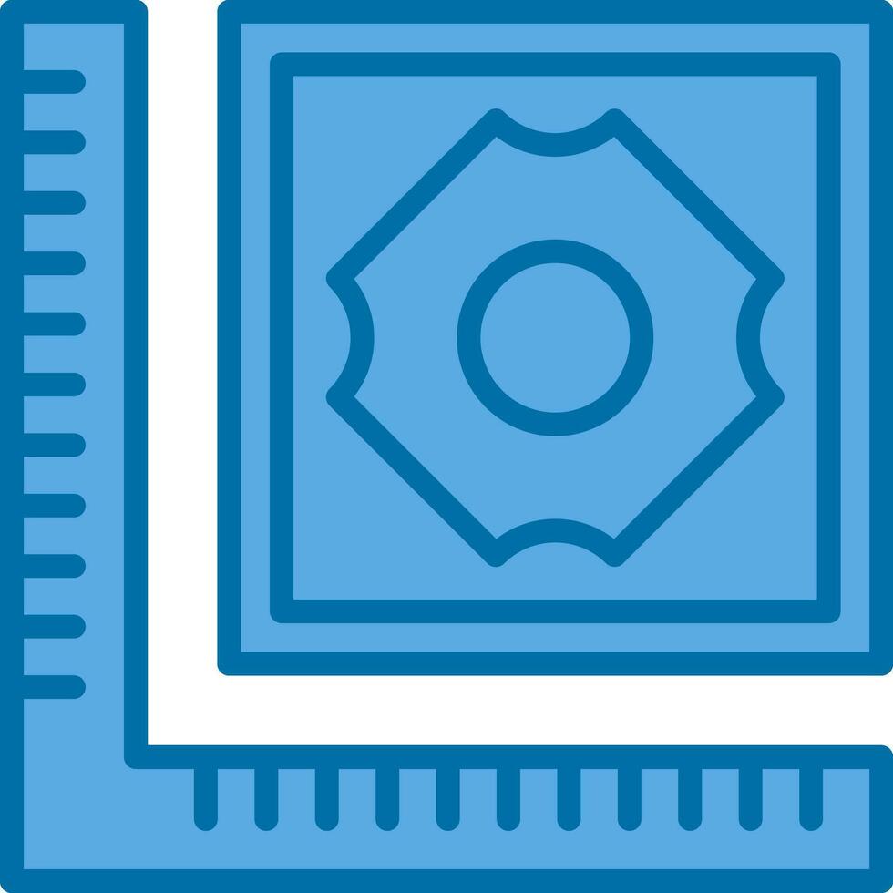Tile Measuring Vector Icon Design