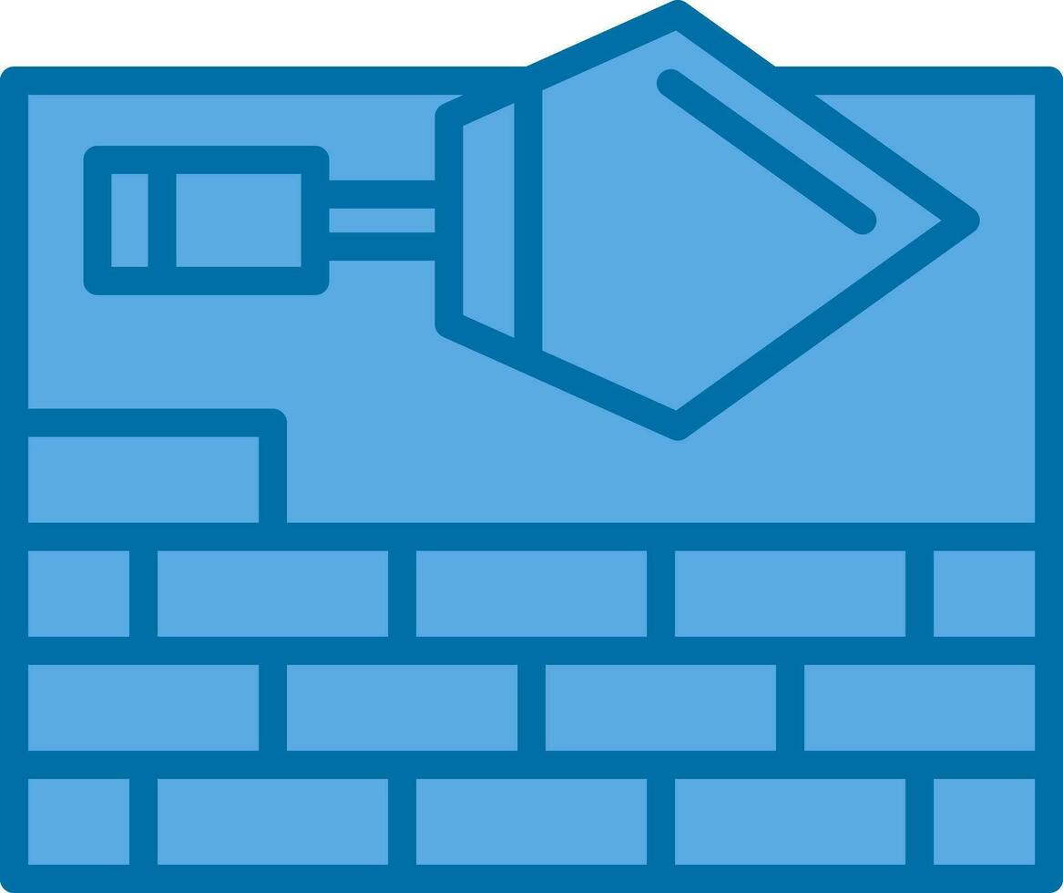 Brick Plastering Vector Icon Design