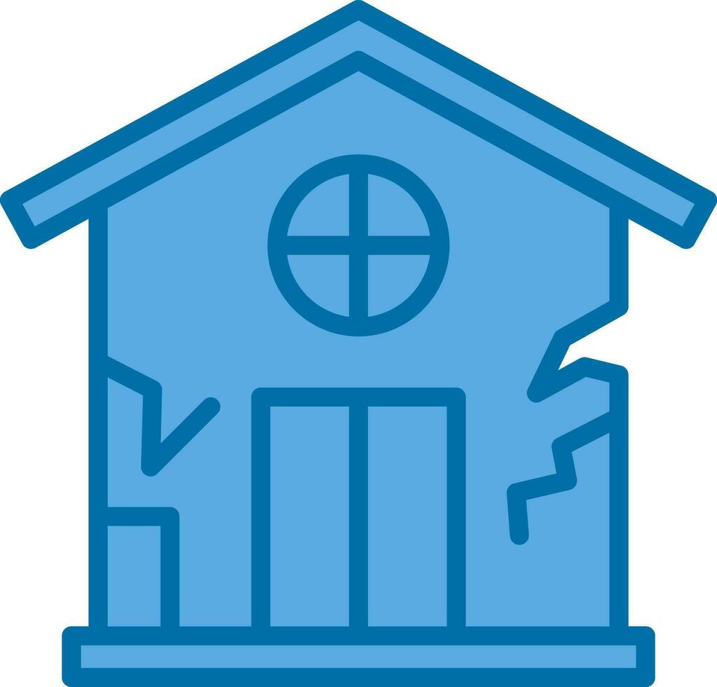 Damage House Vector Icon Design