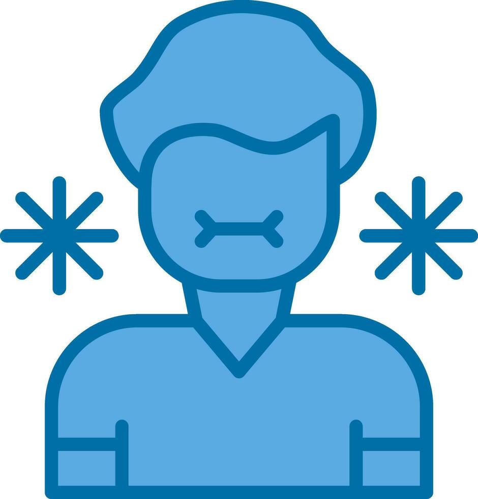 Sick Person Vector Icon Design