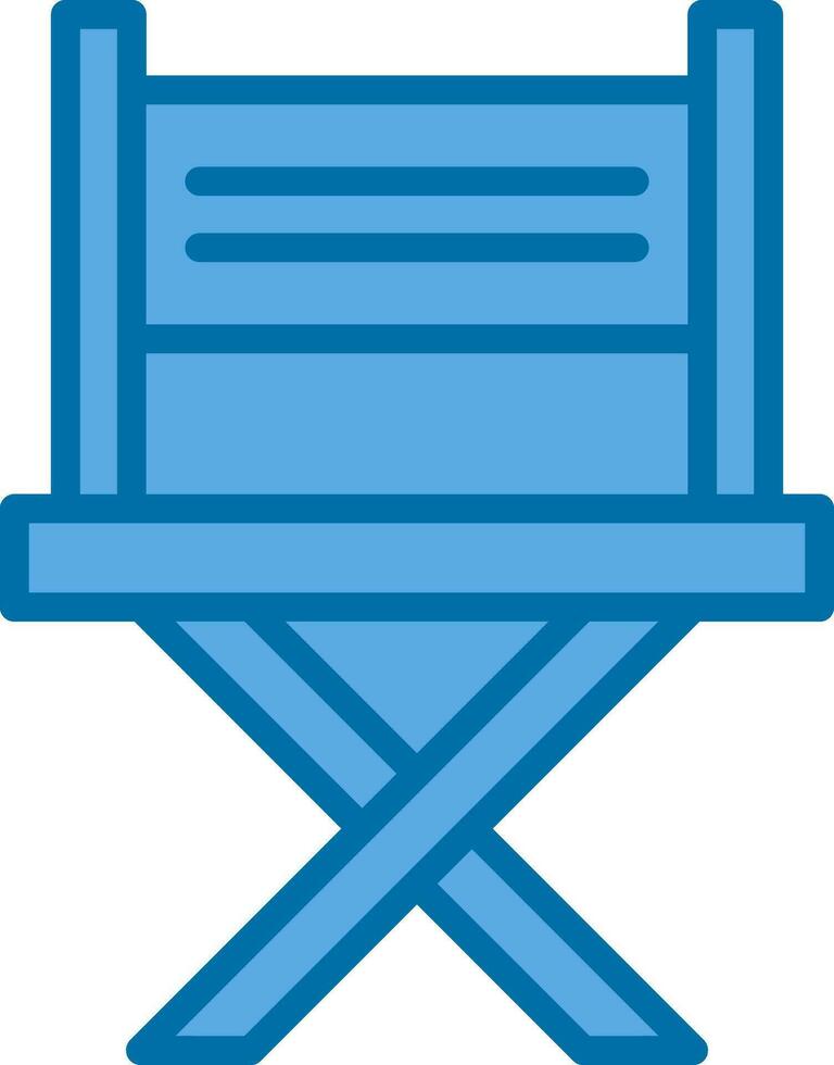 diseño de icono de vector de silla de director