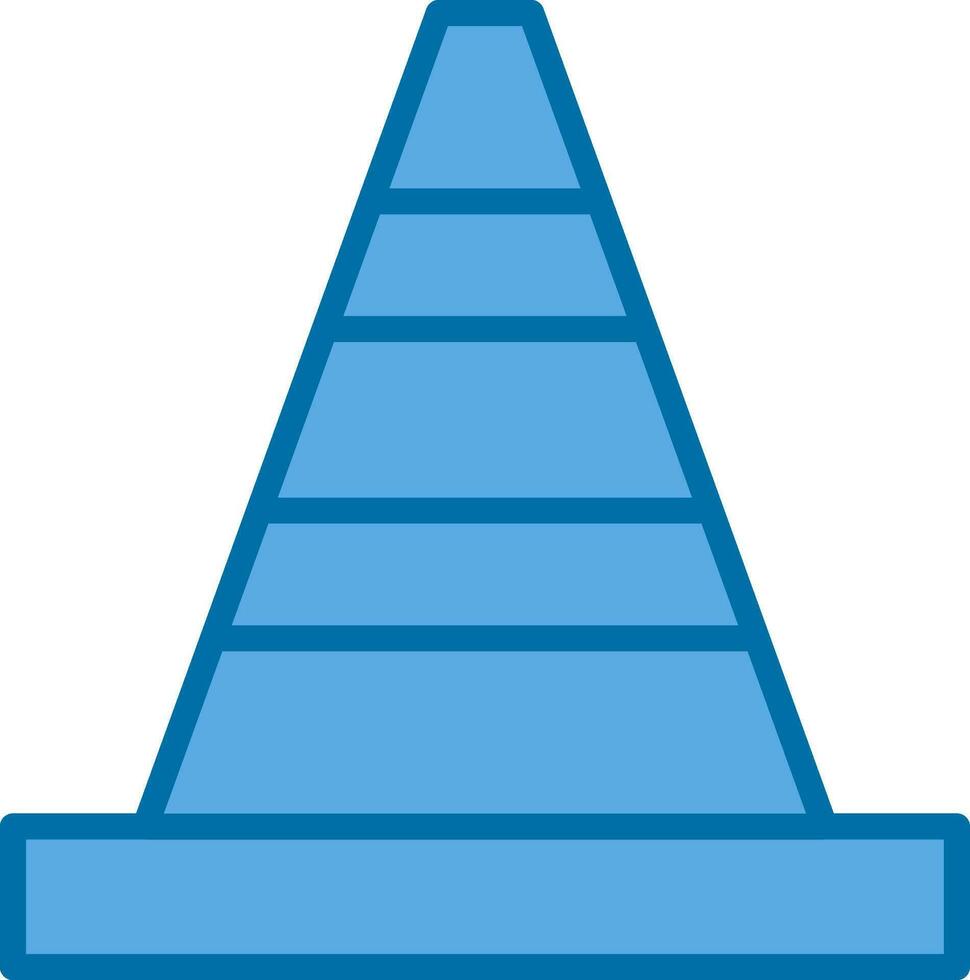 Traffic cone Vector Icon Design