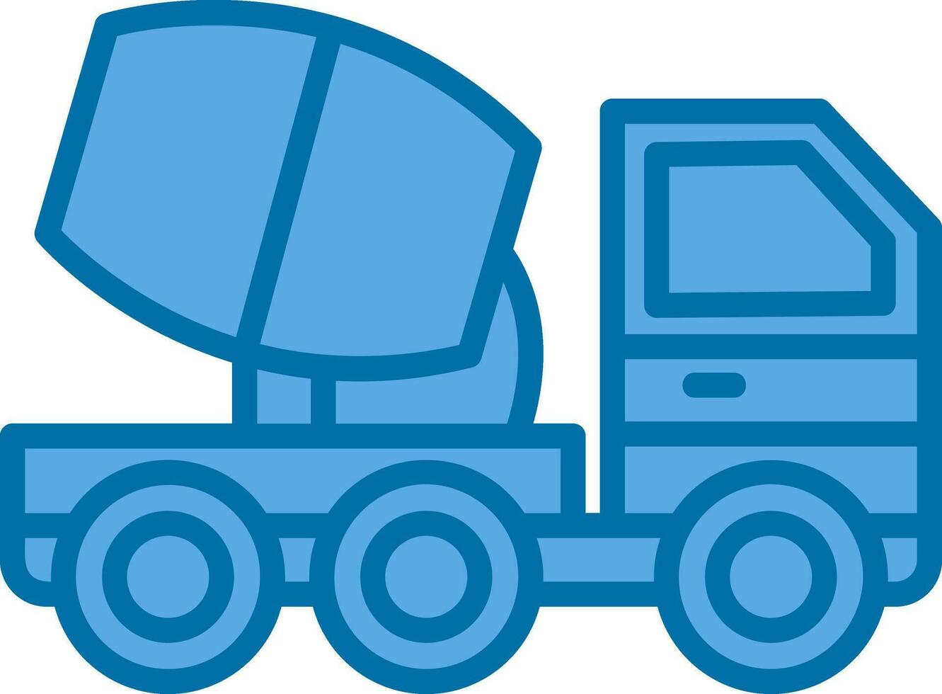 Cemment truck Vector Icon Design