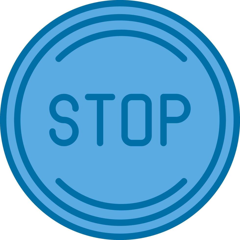 Stop Vector Icon Design