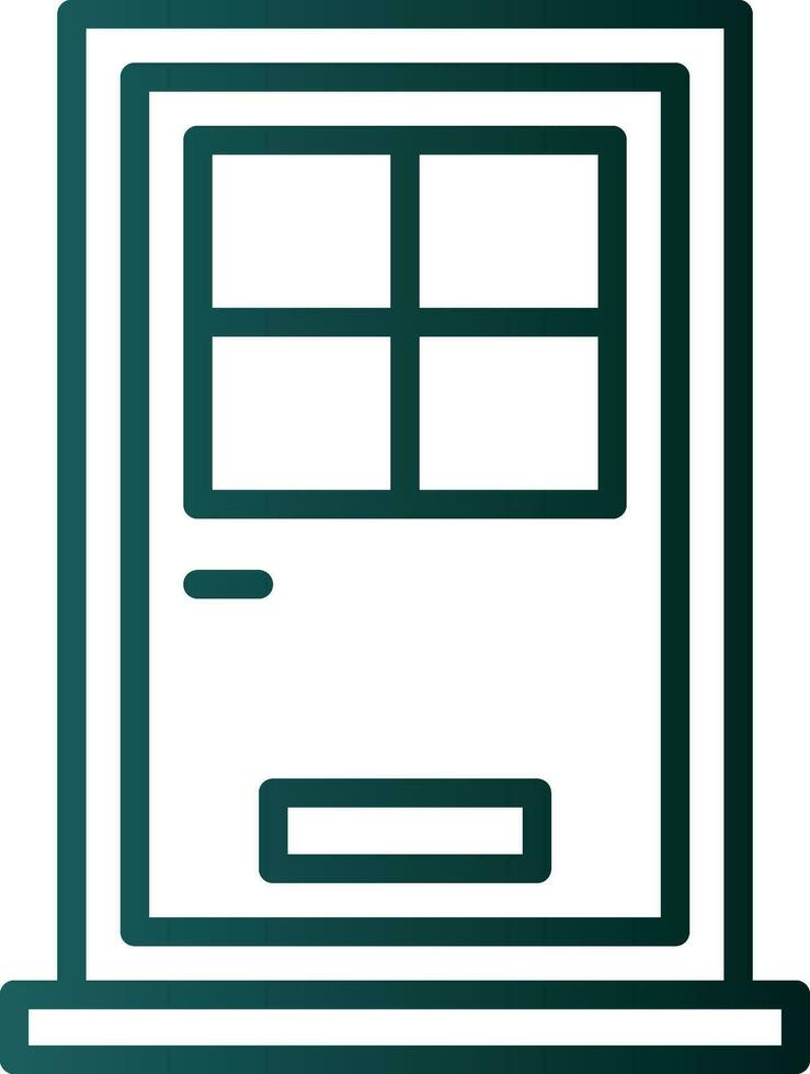 Front Door Vector Icon Design
