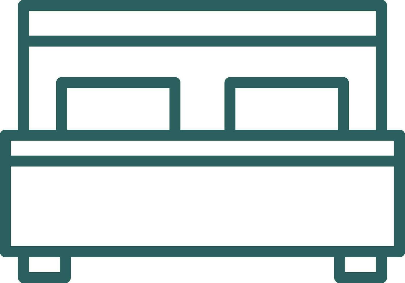 Bed Vector Icon Design