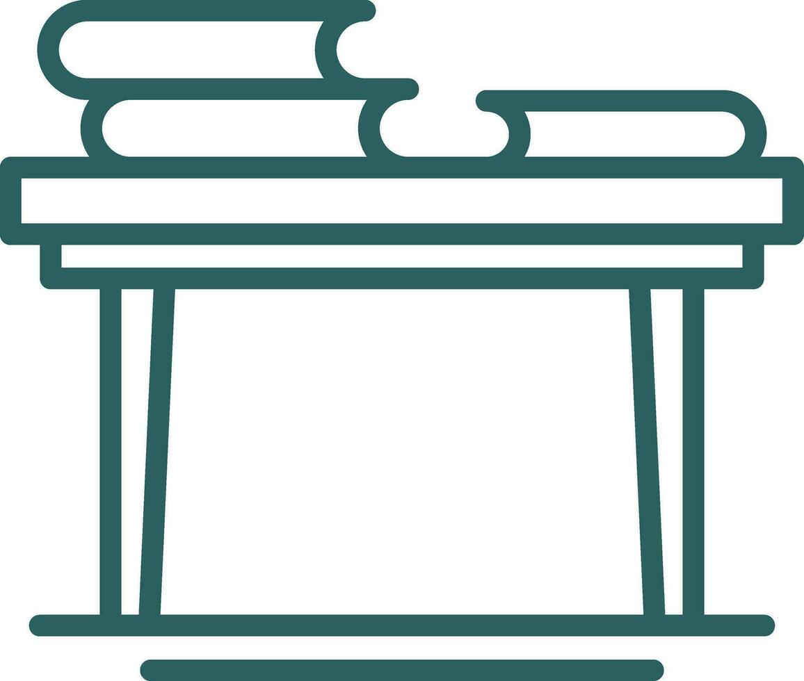 Book Table Vector Icon Design