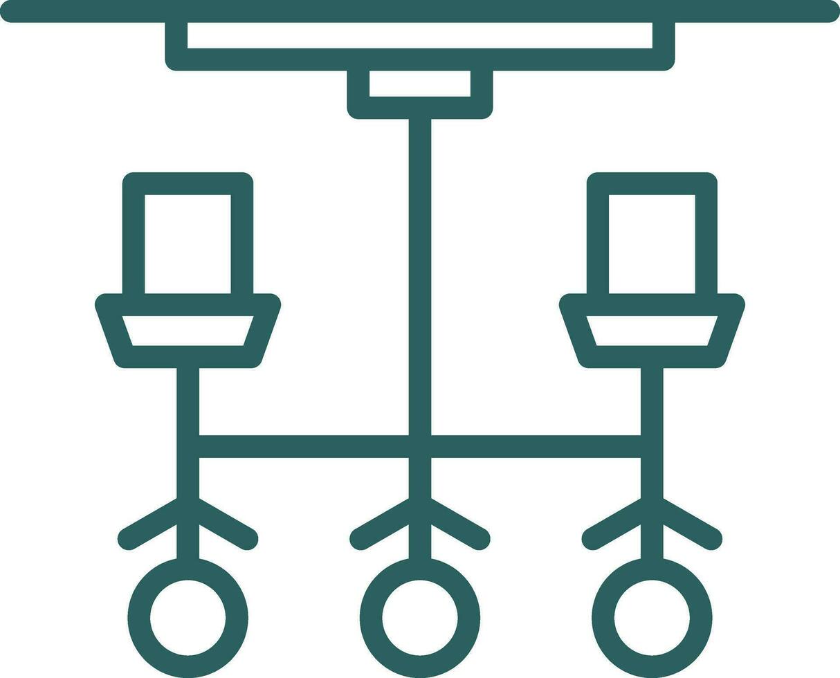 Chandelier Vector Icon Design