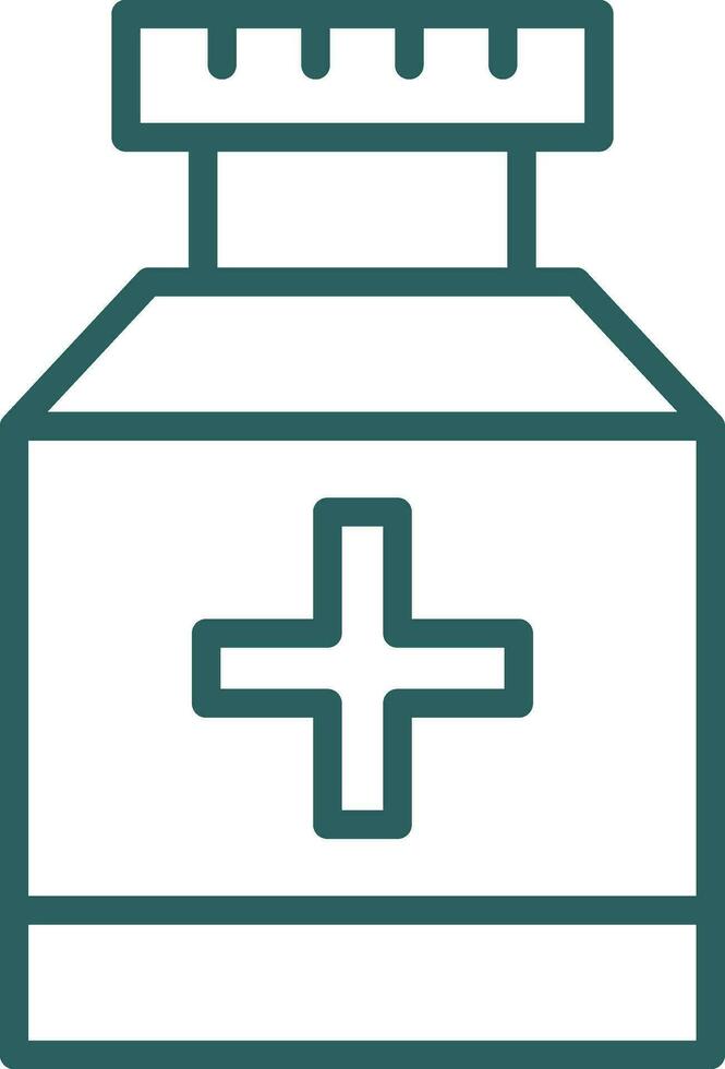 Pill jar Vector Icon Design