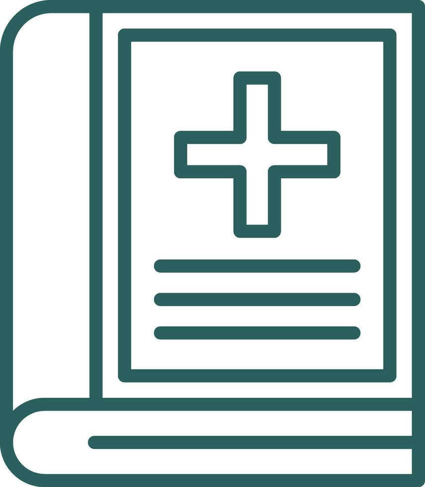 Medical book Vector Icon Design