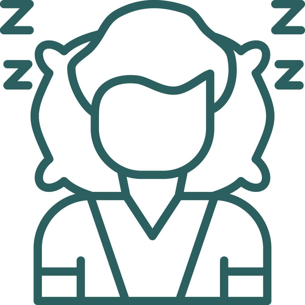 Sleeping Vector Icon Design