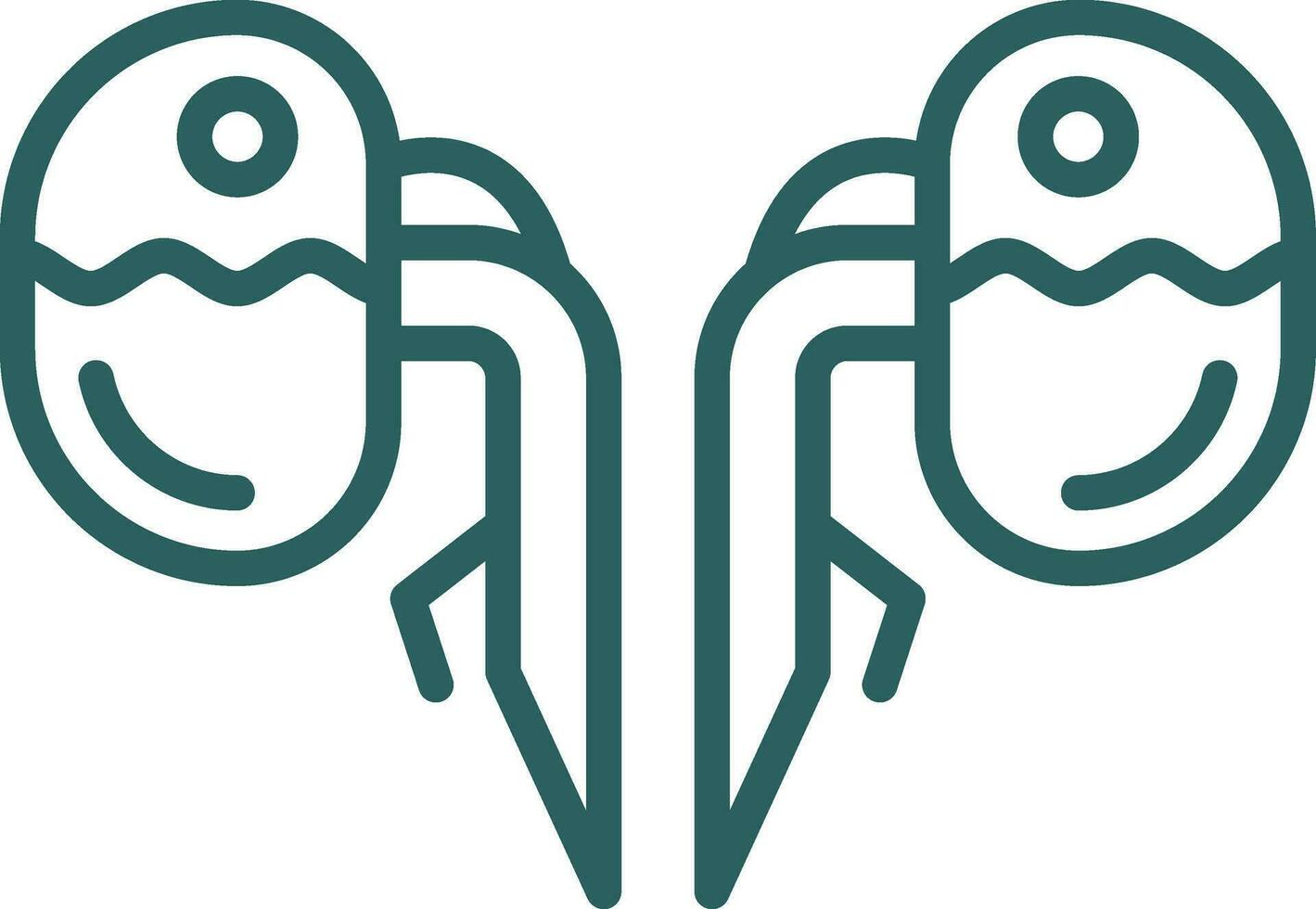 Kidneys Vector Icon Design