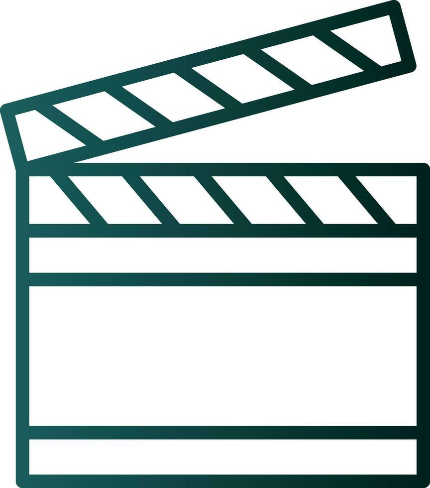 Clapperboard Vector Icon Design