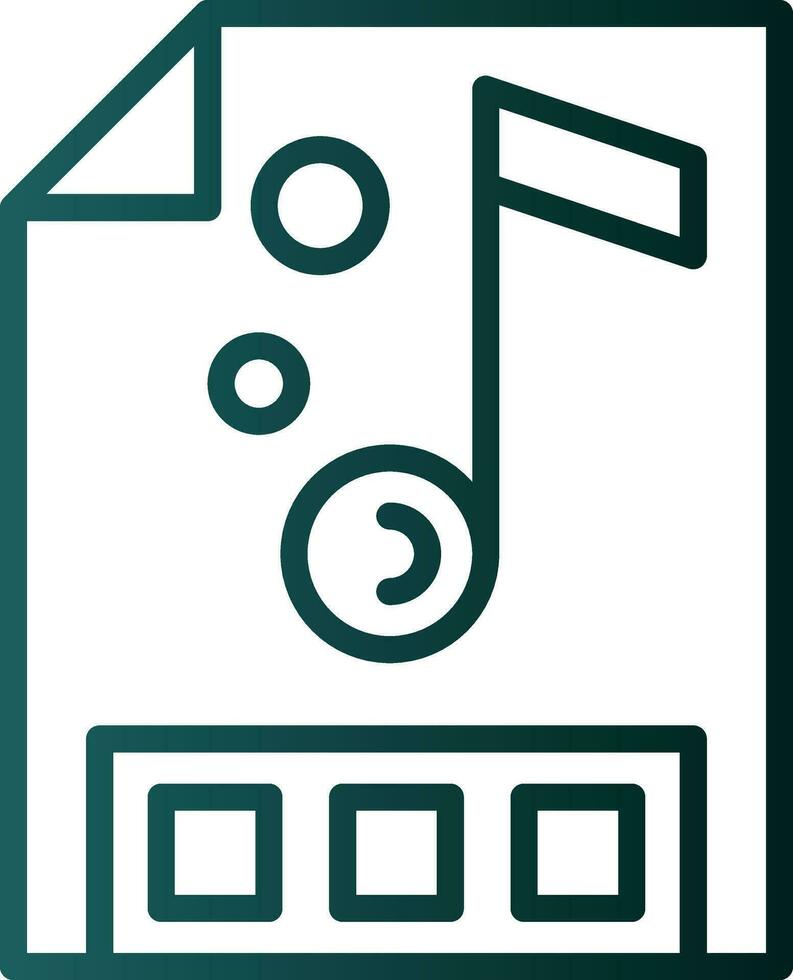 Music file Vector Icon Design