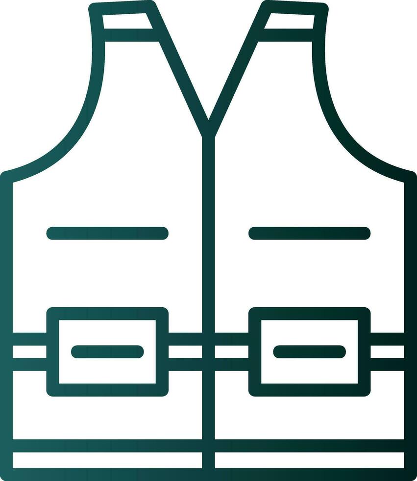High visibility vest Vector Icon Design
