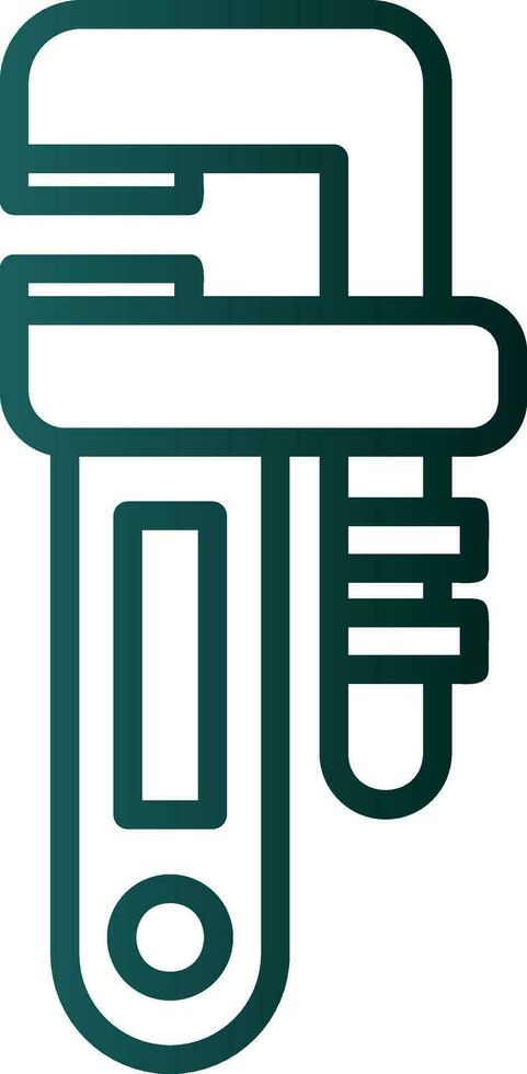 Pipe wrench Vector Icon Design