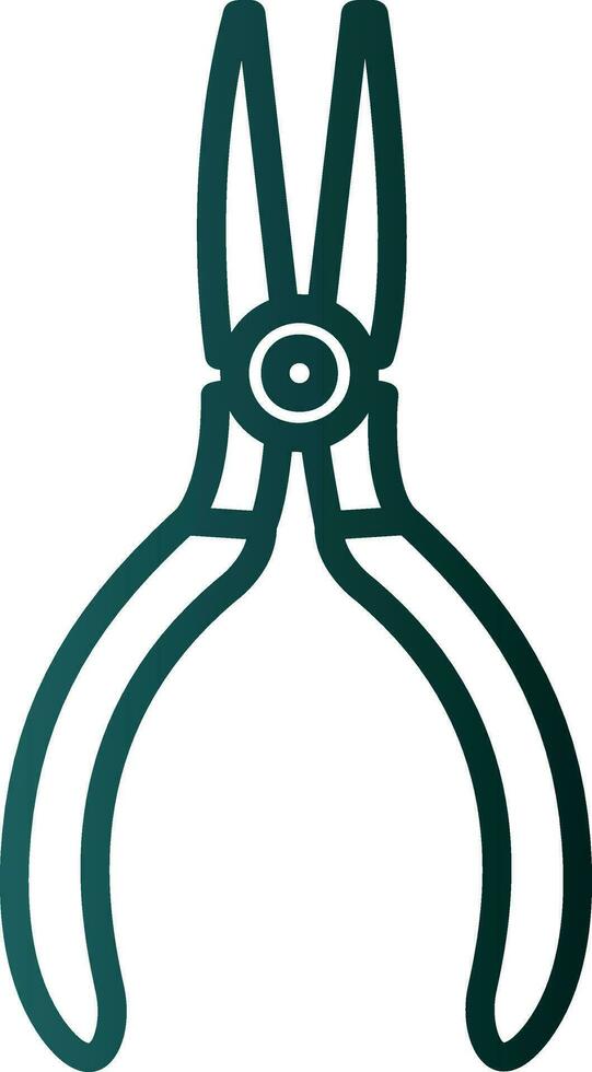Needle nose pliers Vector Icon Design