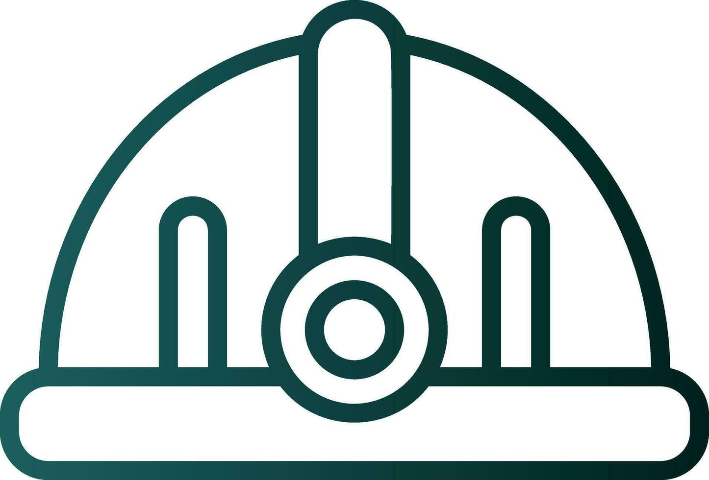 Torch helmet Vector Icon Design