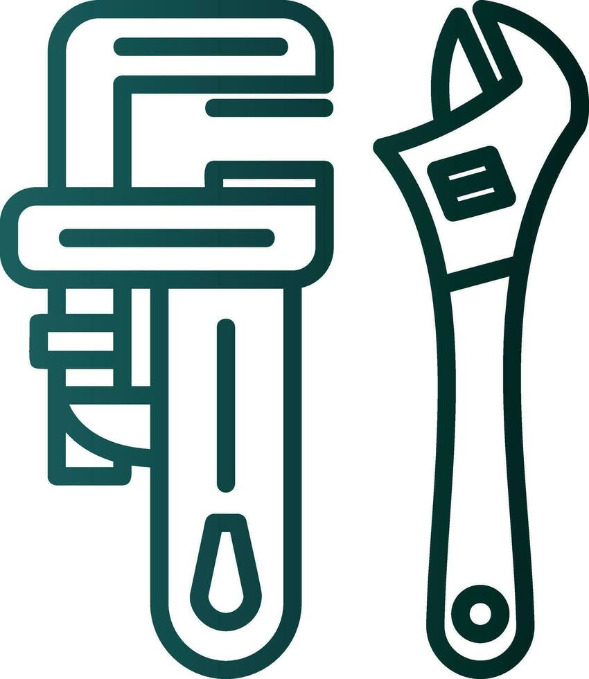 Pipe wrench Vector Icon Design