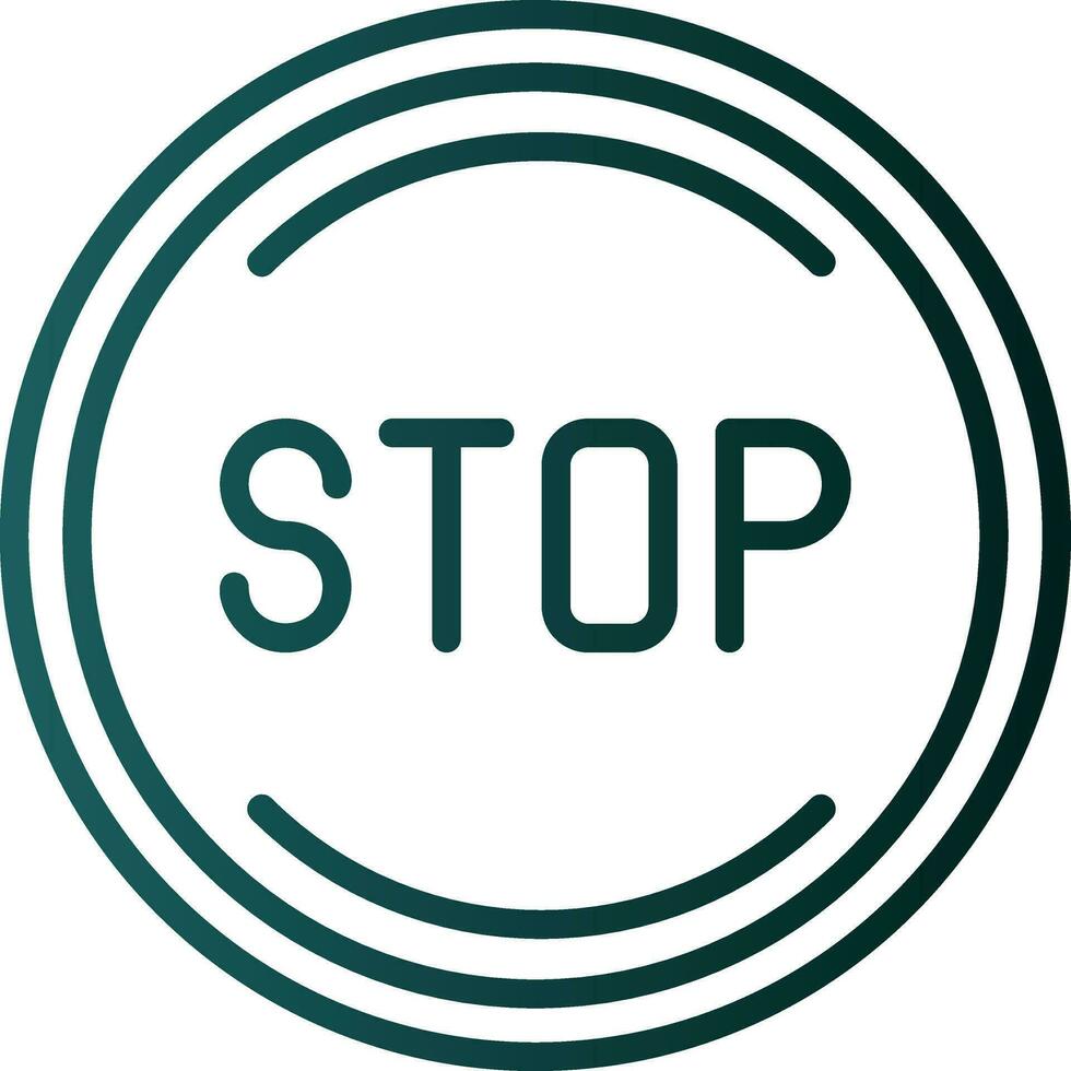 Stop Vector Icon Design