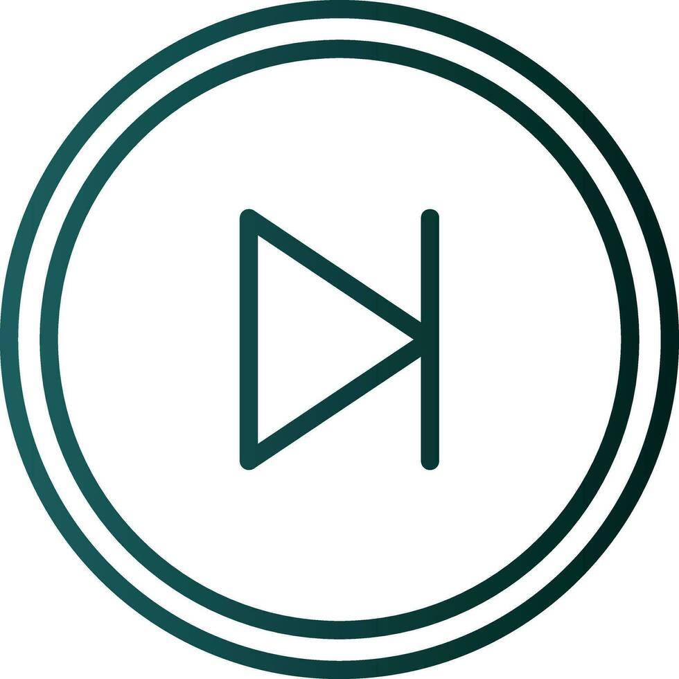 Skip Vector Icon Design