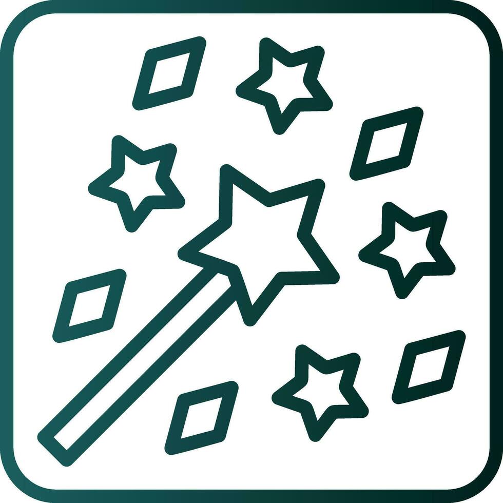 Magic Wand Vector Icon Design